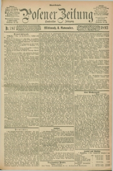 Posener Zeitung. Jg.100, Nr. 787 (8 November 1893) - Abend=Ausgabe.