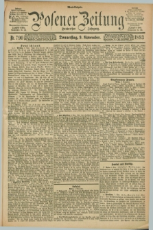 Posener Zeitung. Jg.100, Nr. 790 (9 November 1893) - Abend=Ausgabe.