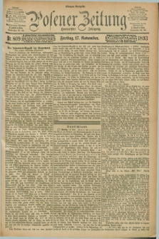 Posener Zeitung. Jg.100, Nr. 809 (17 November 1893) - Morgen=Ausgabe. + dod.