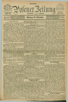 Posener Zeitung. Jg.100, Nr. 817 (20 November 1893) - Abend=Ausgabe.