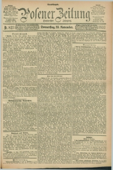 Posener Zeitung. Jg.100, Nr. 823 (23 November 1893) - Abend=Ausgabe.