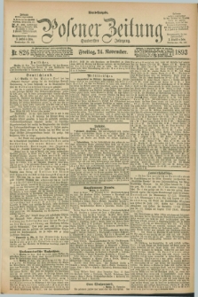 Posener Zeitung. Jg.100, Nr. 826 (24 November 1893) - Abend=Ausgabe.