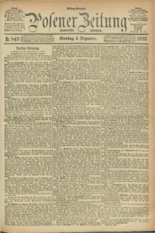 Posener Zeitung. Jg.100, Nr. 849 (4 Dezember 1893) - Mittag=Ausgabe.
