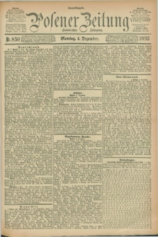 Posener Zeitung. Jg.100, Nr. 850 (4 Dezember 1893) - Abend=Ausgabe.