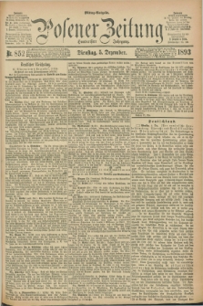 Posener Zeitung. Jg.100, Nr. 852 (5 Dezember 1893) - Mittag=Ausgabe.
