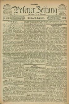 Posener Zeitung. Jg.100, Nr. 880 (15 Dezember 1893) - Abend=Ausgabe.
