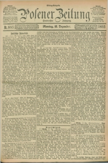 Posener Zeitung. Jg.100, Nr. 885 (18 Dezember 1893) - Mittag=Ausgabe.
