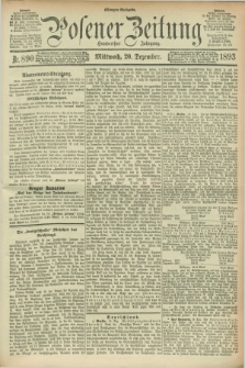 Posener Zeitung. Jg.100, Nr. 890 (20 Dezember 1893) + dod.