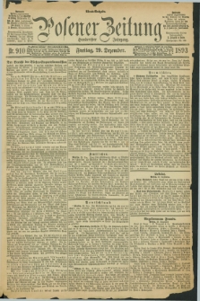 Posener Zeitung. Jg.100, Nr. 910 (29 Dezember 1893)