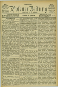 Posener Zeitung. Jg.101, Nr. 10 (5 Januar 1894) - Mittag=Ausgabe.