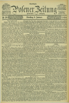 Posener Zeitung. Jg.101, Nr. 20 (9 Januar 1894) - Abend=Ausgabe.