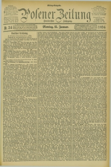 Posener Zeitung. Jg.101, Nr. 34 (15 Januar 1894) - Mittag=Ausgabe.