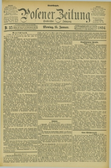 Posener Zeitung. Jg.101, Nr. 35 (15 Januar 1894) - Abend=Ausgabe.