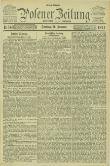Posener Zeitung. Jg.101, Nr. 64 (26 Januar 1894) - Mittag=Ausgabe.