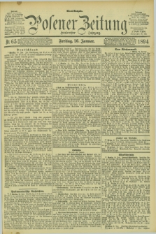 Posener Zeitung. Jg.101, Nr. 65 (26 Januar 1894) - Abend=Ausgabe.