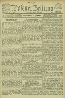 Posener Zeitung. Jg.101, Nr. 67 (27 Januar 1894) - Mittag=Ausgabe.