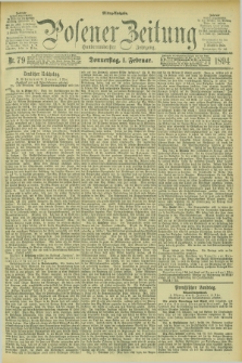 Posener Zeitung. Jg.101, Nr. 79 (1 Februar 1894) - Mittag=Ausgabe.