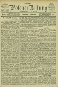 Posener Zeitung. Jg.101, Nr. 92 (6 Februar 1894)