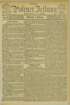 Posener Zeitung. Jg.101, Nr. 94 (7 Februar 1894)