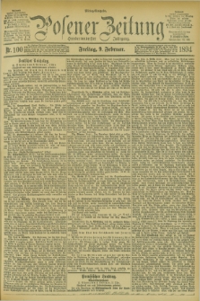 Posener Zeitung. Jg.101, Nr. 100 (9 Februar 1894)