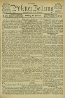 Posener Zeitung. Jg.101, Nr. 107 (12 Februar 1894)