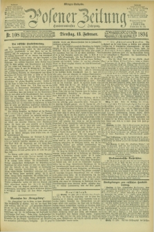 Posener Zeitung. Jg.101, Nr. 108 (13 Februar 1894)