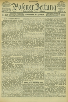 Posener Zeitung. Jg.101, Nr. 120 (17 Februar 1894) + dod.