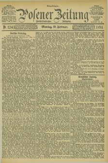 Posener Zeitung. Jg.101, Nr. 124 (19 Februar 1894)