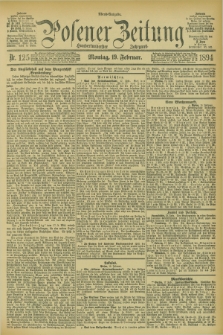 Posener Zeitung. Jg.101, Nr. 125 (19 Februar 1894)