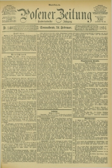 Posener Zeitung. Jg.101, Nr. 140 (24 Februar 1894)