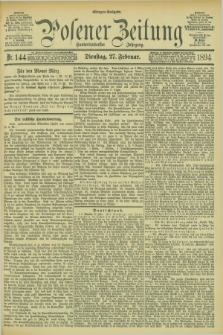 Posener Zeitung. Jg.101, Nr. 144 (27 Februar 1894) + dod.