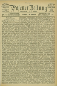 Posener Zeitung. Jg.101, Nr. 145 (27 Februar 1894)