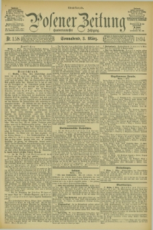 Posener Zeitung. Jg.101, Nr. 158 (3 März 1894) - Abend=Ausgabe.