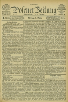 Posener Zeitung. Jg.101, Nr. 160 (5 März 1894) - Mittag=Ausgabe.