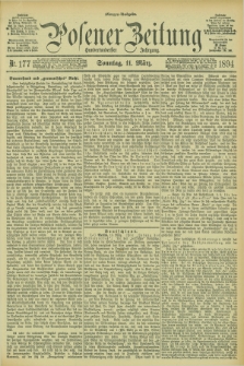 Posener Zeitung. Jg.101, Nr. 177 (11 März 1894) + dod.