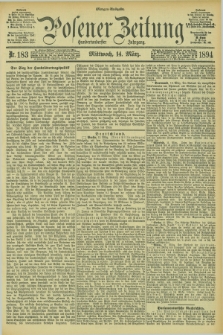 Posener Zeitung. Jg.101, Nr. 183 (14 März 1894) + dod.