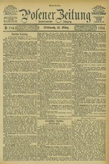 Posener Zeitung. Jg.101, Nr. 184 (14 März 1894)