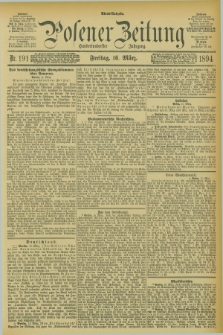 Posener Zeitung. Jg.101, Nr. 191 (16 März 1894)