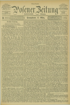 Posener Zeitung. Jg.101, Nr. 193 (17 März 1894)