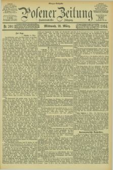 Posener Zeitung. Jg.101, Nr. 201 (21 März 1894) + dod.