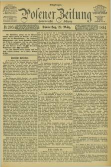 Posener Zeitung. Jg.101, Nr. 205 (22 März 1894)