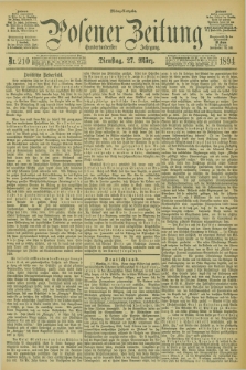 Posener Zeitung. Jg.101, Nr. 210 (27 März 1894) - Mittag=Ausgabe.