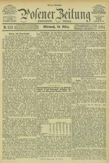 Posener Zeitung. Jg.101, Nr. 212 (28 März 1894) - Morgen=Ausgabe. + dod.