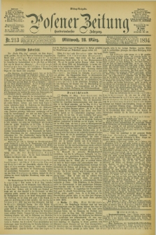 Posener Zeitung. Jg.101, Nr. 213 (28 März 1894) - Mittag=Ausgabe.