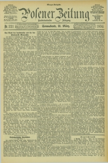 Posener Zeitung. Jg.101, Nr. 221 (31 März 1894) - Morgen=Ausgabe. + dod.