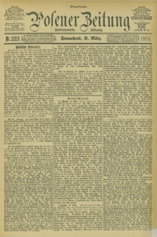 Posener Zeitung. Jg.101, Nr. 222 (31 März 1894) - Mittag=Ausgabe.
