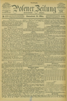 Posener Zeitung. Jg.101, Nr. 223 (31 März 1894) - Abend=Ausgabe.