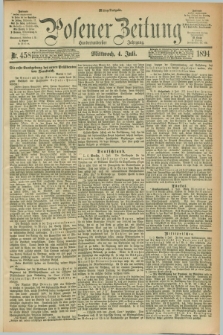 Posener Zeitung. Jg.101, Nr. 458 (4 Juli 1894) - Mittag=Ausgabe.