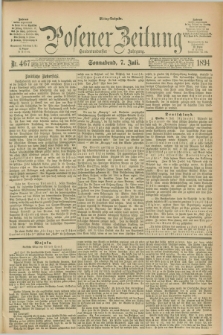 Posener Zeitung. Jg.101, Nr. 467 (7 Juli 1894) - Mittag=Ausgabe.
