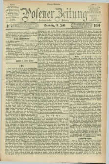 Posener Zeitung. Jg.101, Nr. 469 (8 Juli 1894) - Morgen=Ausgabe. + dod.